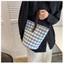 Simple French Retro Handbags, Work Bag, Polka Dot Lunch Box, Canvas Bag, Bento Handbag, Versatil