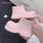 Áo khoác ngoài thời trang mùa xuân và mùa hè đế dày chống trượt giày đi mưa cao su chống nước mà