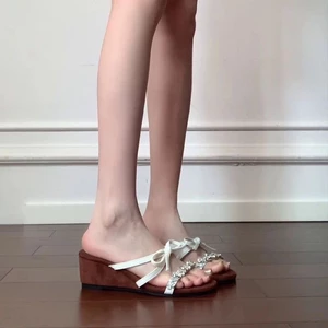 Height Increase ~ Fairy Style Gentle Temperament Open Toe Sandals For Women Comfortable Outer