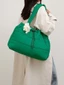 Túi Cotton Tote Có Dây Rút Đóng Và Túi Zip Bên Trong Hàng Ngày Errands Cho