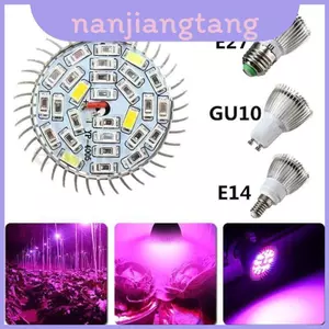 Năng động Full Spectrum 28leds Phát triển ánh sáng được thiết kế để tăng trưởng thực vật tối ưu trong thủy canh và vườn trong nhà E27 Gu10 E14