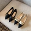 Small Fragrant Style Pointed Toe Flat Shoes For Women Spring New Style Color Matching Temperamen