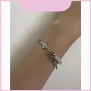 Starburst Dạo Phố Dây Xích Tay Có Đính Hạt Đá Mắt Mèo Và Tua Rua Dành Cho Nam Nữ