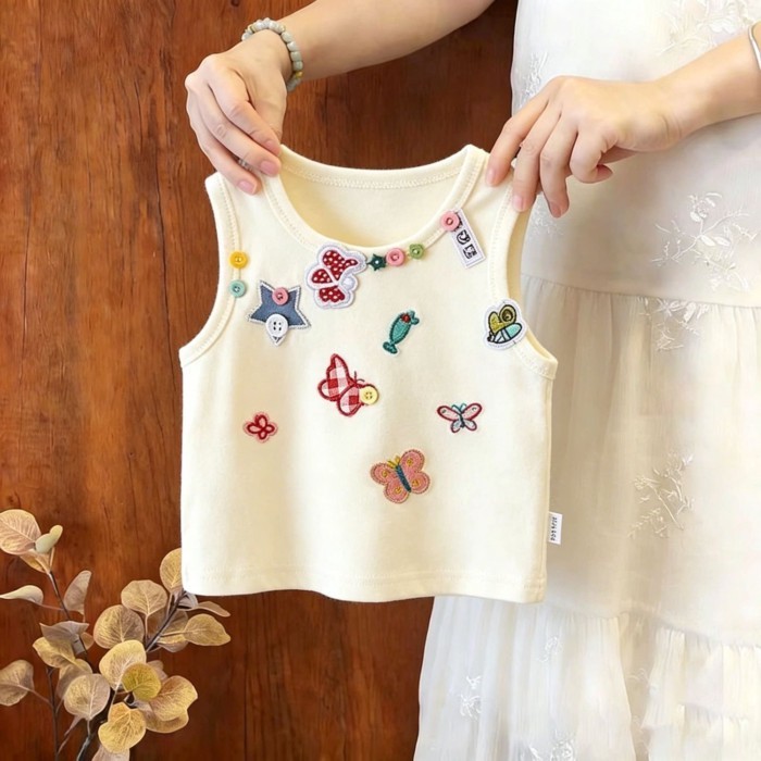 Áo khoác thêu bướm phong cách ngọt ngào và dễ thương Áo khoác ngoài nữ Giảm béo Áo ngắn cổ tròn