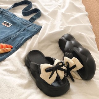 Sweet Fairy Style Thick Bottom Increased Beach Flip-flops For Women Summer New Style Matching