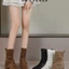 Retro Mới Cao Bồi Miền Tây Mùa Hè Động Giày Thắt Lưng Rỗng Tăng Chiều Cao Giày Boot Cổ Ngắn Giày
