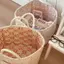 Hoa văn Vines Khối lưu trữ có thể gập lại kiểu Pháp với chất liệu Cotton thoáng khí cho gia đình và văn phòng