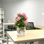 Trang trí hoa xốp hoa hồng có ruy băng và đế mây cho những dịp đặc biệt và chụp ảnh Studio