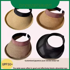 Mũ nữ Shield Uv có vành ngắn và đầu tròn Mũ du lịch đi biển mùa hè