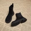 Giày Bốt Martin Phong Cách Phương Tây Giày Chelsea Boot Nữ Cổ Ngắn Xuân Thu Giày Bốt Đế Dày Giày