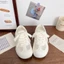 Forrest Gump Sneakers For Women, Ugly New Style, Milky White, Through The Net, Niche Korean Vers