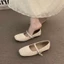 Niche Woven Brown Single Shoes Fairy Shoes New Summer Mary Jane With Skirt Birkenstock Shoes