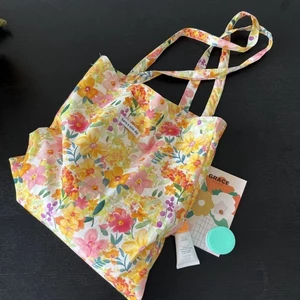 Colorful Summer Fresh Floral Bags Niche Design Canvas Bags Single Shoulder Strap Literary Forest