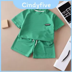 Đồ ngủ ngắn tay bé trai và bé gái mới biết đi có chất liệu thoáng khí cho mùa hè và mùa xuân