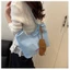 Armpit New Cartoon Denim Canvas Bag Tote Bag Women's Large Capacity Shoulder Fashion