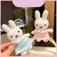 Đồ chơi mềm Miffy với váy chấm bi và dây đeo tay cho du lịch