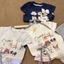 cô gái hoạt hình mùa hè in hình chú chó nơ cotton nguyên chất áo thun ngắn tay