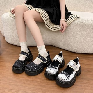Round-toe Japanese Sweet Mary Jane Shoes For Women With Skirts Jk Single Shoes Spring Thick S