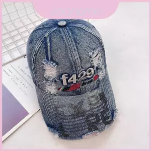 Mũ bóng chày Cotton cổ điển có chữ thêu và vành rộng cho hoạt động thể thao và ngoài trời thông thường