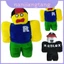 Búp bê nhồi bông mềm mại Roblox thú vị có mũ có thể tháo rời Giáng sinh hoàn hảo cho trẻ em