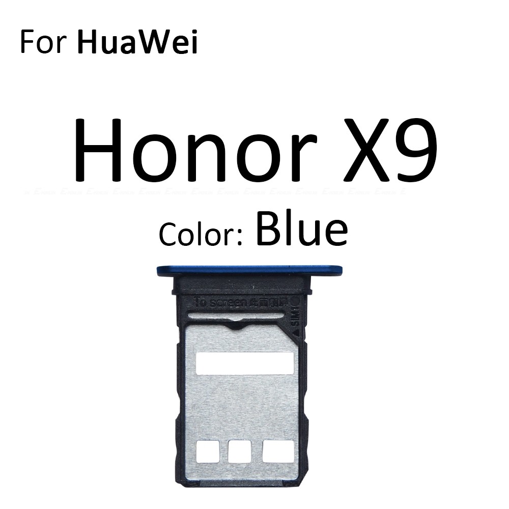Thẻ Sim Micro SD Khay Thẻ Ổ Cắm Giá Đỡ Khe Cắm Hộp Nối Bộ Chuyển Đổi ReaderFor HuaWei Honor X9 4G X9a X9b X8b 5G Thay Thế Các Bộ Phận