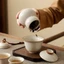Lon trà gốm Ru Kiln Hộp đựng bầu Hộp trà kín Lon trà nhỏ Lon trà di động Fulu [Bồi thường trọn gói bị hỏng]