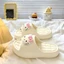 New Cute Cartoon Candy Color Cute Cat Little Fish Home Slippers Dark Plaid Slippers
