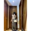 Floral Ruffled Sloped Shoulder Thin T-shirt Women's Waist Slim Fit High-Quality Off-Shoulder