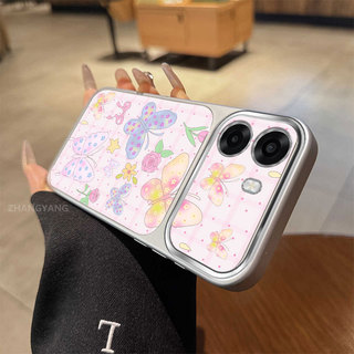 Ốp Lưng Cho OPPO A6T 4G A6T 5G A6T Pro 4G A6C 4G Cửa Sổ Lớn Matte Cao Cấp Điện Thoại Thẩm Mỹ Bướm Nhiều Màu Sắc Và Mèo Dễ Thương Họa Tiết Thiết Kế Mới
‌