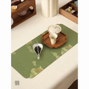 Thảm Trà Thổ Cẩm, Thảm Trà Zen Mới, Thảm Khay Trà Phong Cách Quốc Gia, Bộ Trà Phụ Kiện Thảm