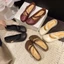 New Soft Soled Women's Shoes, Comfortable And Versatile, Shallow Mouth, Mango Head, Not Tiring F