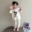 Bộ đồ ngủ trẻ em bé gái Kuromi xuân thu mỏng dài tay bé gái công chúa dễ thương mùa hè mặc nh