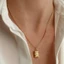 Vòng cổ ngôi sao thời trang và trái tim dành cho nữ với mạ vàng 18k và chiều dài có thể điều chỉnh