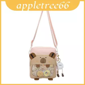 Ví điện thoại Mini phong cách trẻ em Capybara có chi tiết khâu cho phụ kiện hàng ngày
