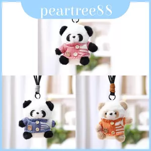 Búp bê gấu trúc đầy vải Polyester có áo len cho trẻ em và thanh thiếu niên