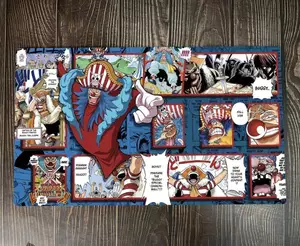 O-P OPCG TCG CCG Buggy the Clown Duel Playmat Trading Card Game Mat Pad Mousepad