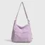 Alo Nhẹ Túi Nylon Đơn Giản Nam Nữ Tote Túi Thường Ngày Dung Tích Cao Đi Lại Phù Hợp Với Sinh Viên Đại Học