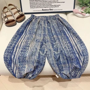 cotton lụa trẻ em mùa hè cotton lụa nhân tạo cotton Bloomers dáng rộng thoáng mát quần thường ch