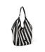 Niche Design Portable Vegetable Basket Bag For Women, Lazy Style Striped Woven Shoulder Bag, Lar