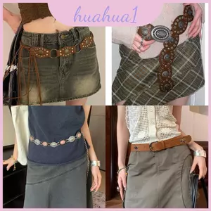 Thắt lưng Bohemian Pu nghệ thuật có tông nhọn và phong cách độc đáo dành cho những người đam mê thời trang