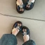 Korean Style Bow Flip-flops For Women Summer New Outer Wear Platform Sole Non-slip Beach Slipper