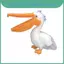 Động vật Pelican Plushie với mỏ dài Đồ chơi chim nhồi bông để trang trí phòng trẻ em
