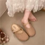 Lưới Thoáng Khí Đế Dày Bên Trong Mũi Nhọn Nửa Kéo Người Cá Giày Nữ Mùa Hè Phong Cách Mới Với