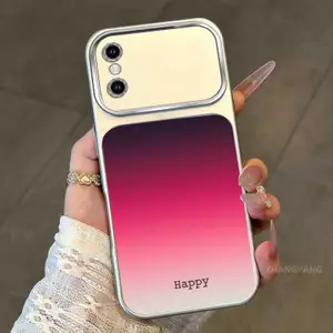 Ốp Lưng Cho iPhone X Xs Xr Xs Max Thiết Kế Mới Họa Tiết Màu gradient Thẩm Mỹ Cho Ốp Điện Thoại mờ Cửa Sổ Lớn