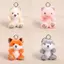 Legend Bear Mini Animal Sang Trọng Đồ Chơi Móc Khóa Có Bông Trang Trí Cho Túi Xách