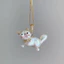 Dây chuyền mặt dây chuyền bằng đồng dành cho người yêu mèo với thiết kế trái tim và mạ điện bền bỉ