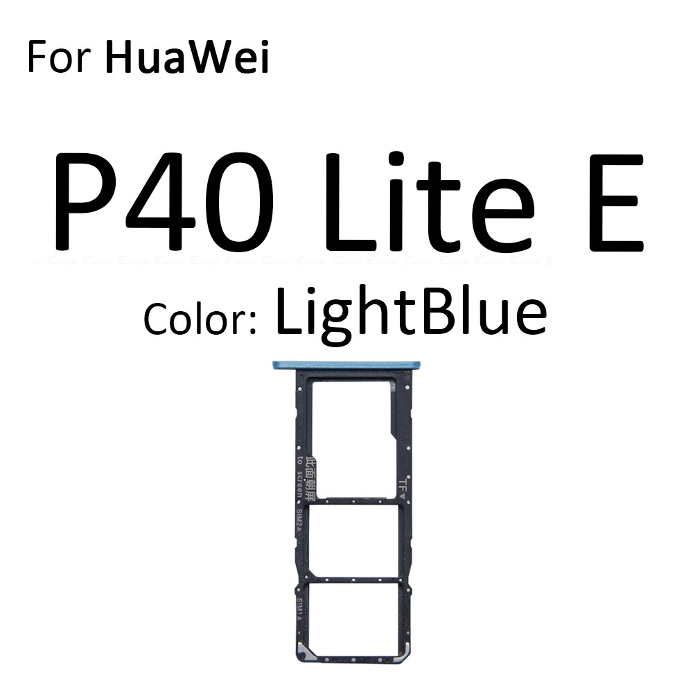 Thẻ Sim Micro SD Khay Thẻ Ổ Cắm Giá Đỡ Khe Cắm Hộp Đựng Đầu Nối Adapter Đầu Đọc Cho HuaWei P40 Lite E 5G Thay Thế Các Bộ Phận