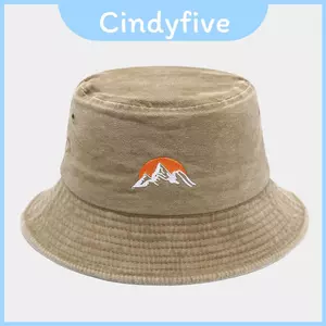 Mũ Fisher Cotton Họa Tiết Sunrise Có Tấm Che Nắng Và Thêu Cổ Điển Cho Nữ Và Nam Giới