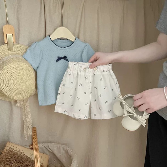 Infant Summer Wear Breathable Floral Shorts Little Girl Versatile Style Pants Korean Version