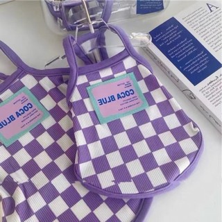 [Hàng hóa cho thú cưng dễ thương] Quần áo cho mèo Cảm giác mát mẻ Chống xỉn màu Mùa hè Phong cách mỏng thoáng khí Quần áo thú cưng dễ thương 1-6,5kg